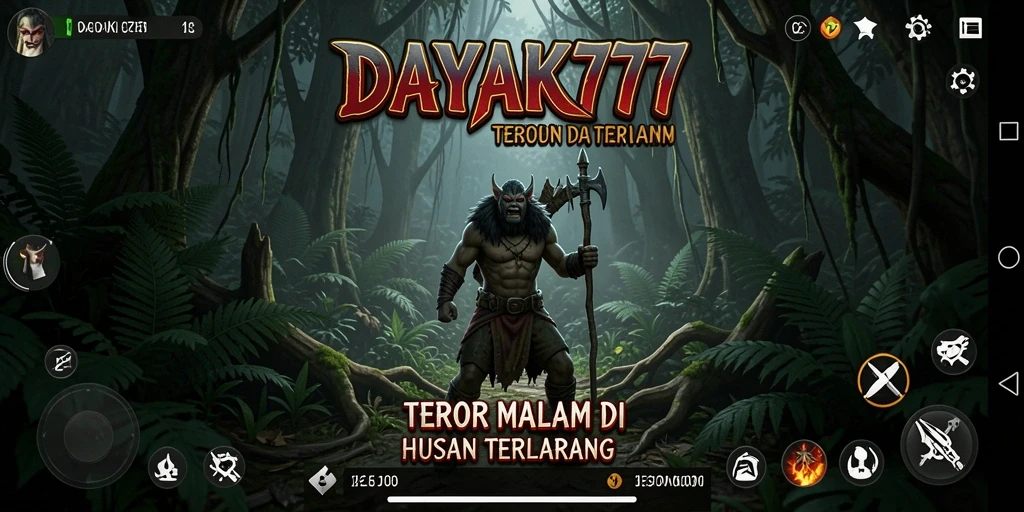 Tampilan mendebarkan dari gameplay DAYAK777 dengan suasana horor.