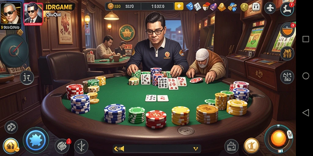 Tampilan gameplay QiuQiu yang mendebarkan dan interaktif.