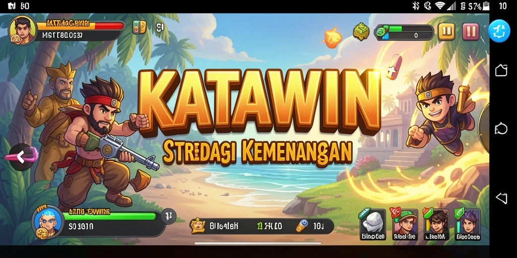 Gameplay Strategi KATAWIN yang menantang dan seru.