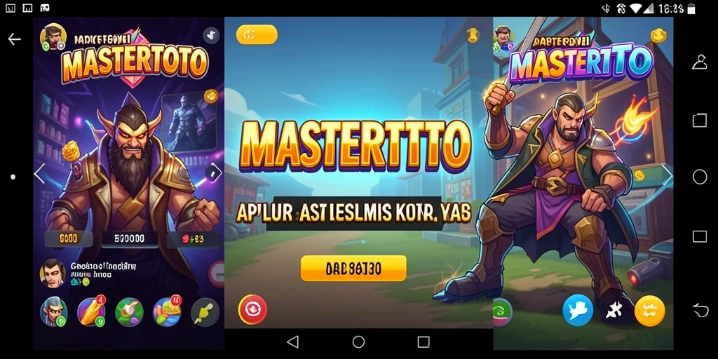 Tampilan antarmuka MASTERTOTO yang sederhana dan fungsional.