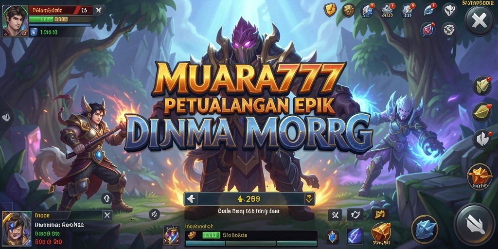Tangkapan layar gameplay MUARA777 dengan aksi mendebarkan di dunia MMORPG.