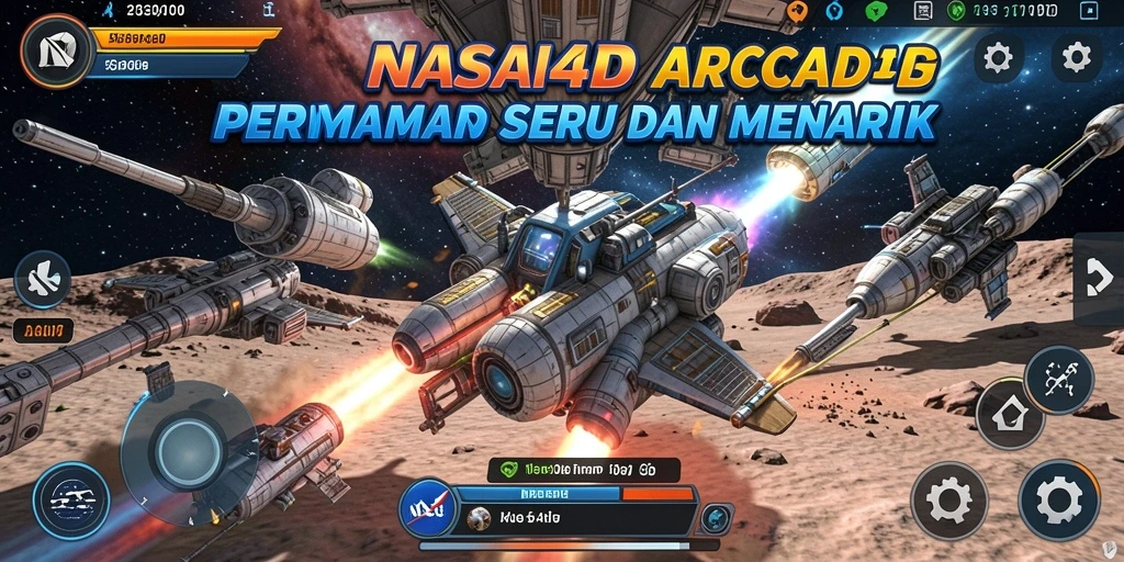 Tangkapan layar utama menunjukkan suasana gameplay yang mengasyikkan di NASA4D.