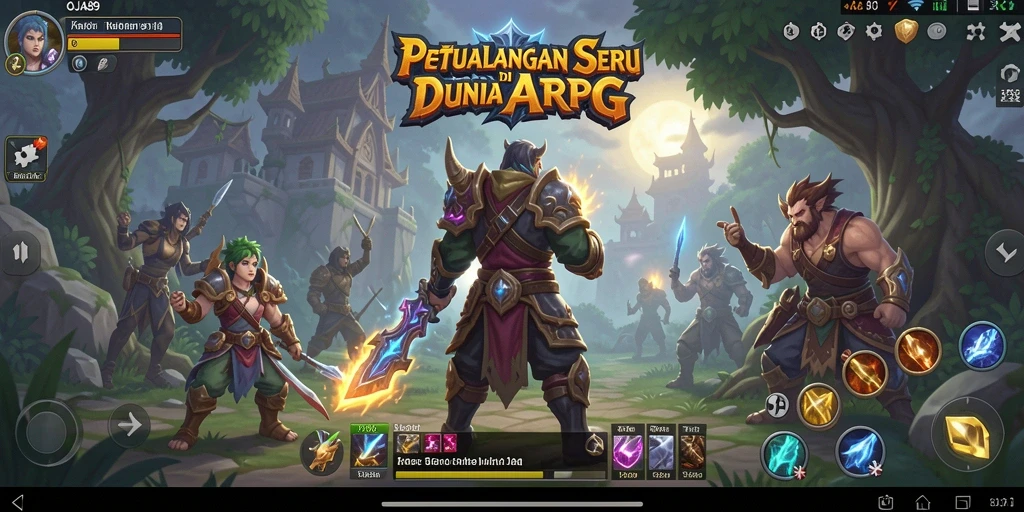 Tangkapan layar gameplay OJA89 yang menunjukkan pertempuran epik.