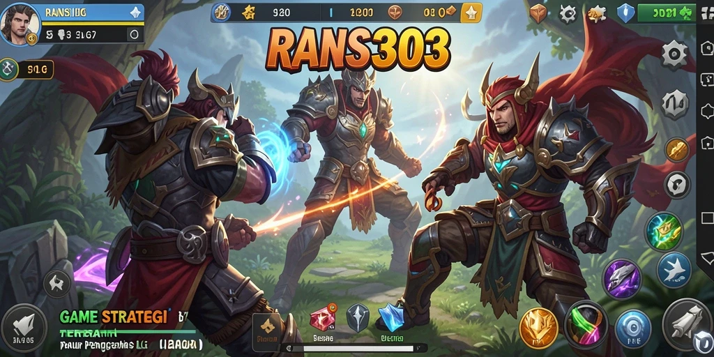 Screenshot RANS303 menampilkan aksi strategi intens dalam gameplay.