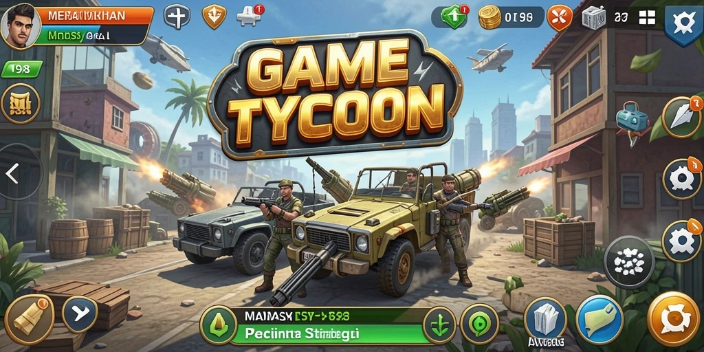 Tampilan menakjubkan dari gameplay V98 yang menarik dan penuh strategi.